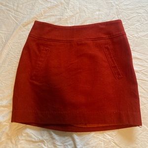 H&M burnt orange mini skirt